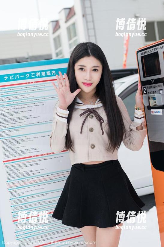 MiStar魅妍社 - 套图里的陆金佳Jessica，穿上纯白，气质朴素中透着不容小觑的张力。